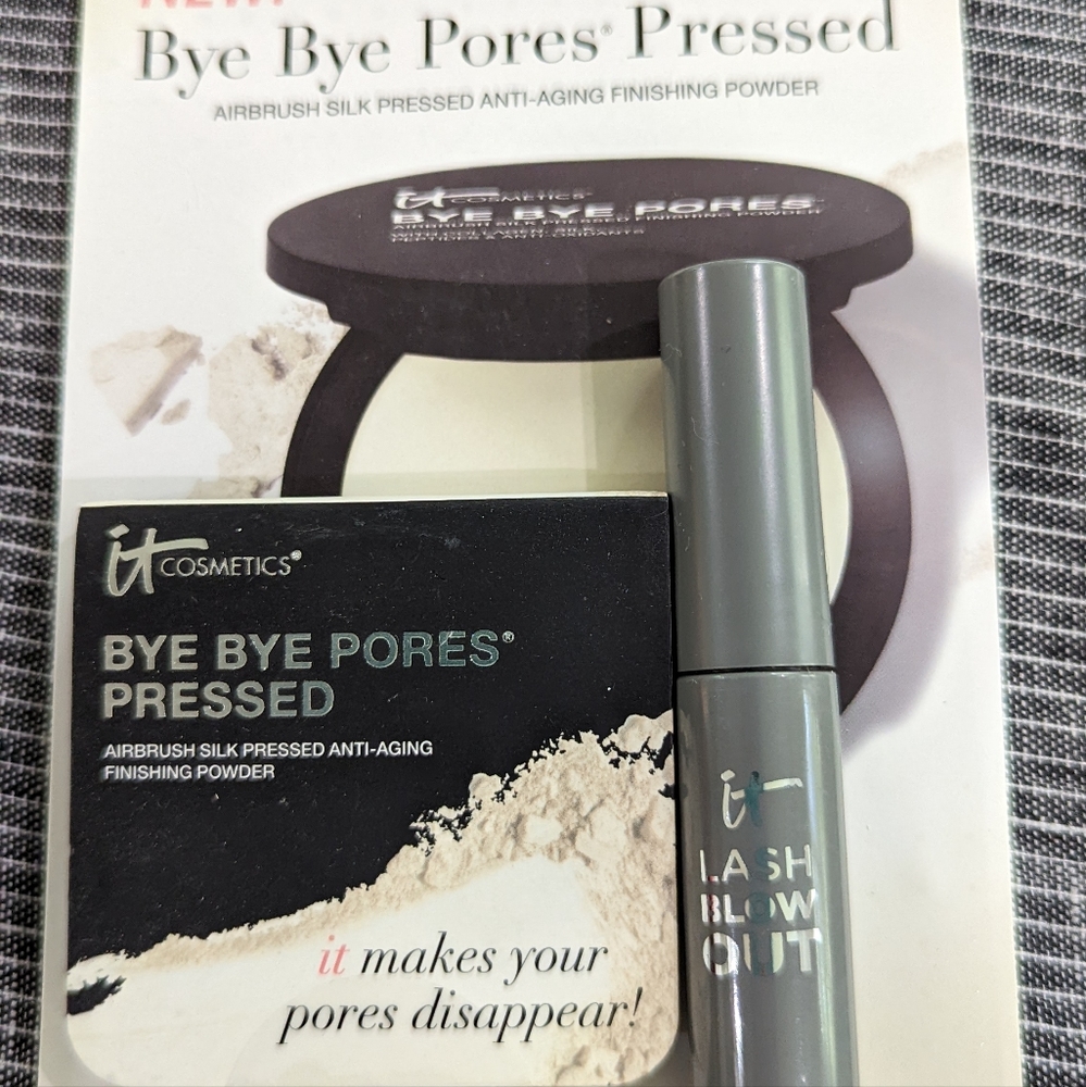 It cosmetics Bye Bye Pours Pressed, Lash Blow Out, & 2 Cleansers